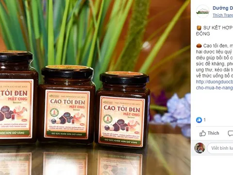 Bộ Y tế khuyến cáo người tiêu dùng thông tin quảng cáo Cao tỏi đen mật ong