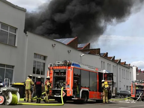 Cháy Trung tâm thương mại Đồng Xuân của người Việt ở Đức