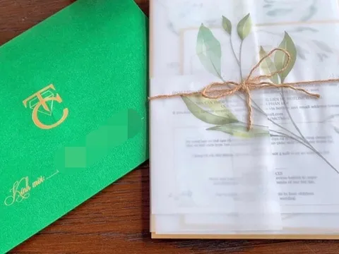 Thiệp cưới của Cường Đô La và Đàm Thu Trang gây chú ý với những yêu cầu khắt khe dành cho khách mời