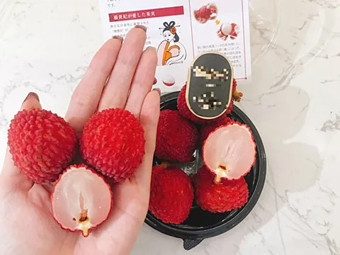 5 triệu đồng một kg vải không hạt Nhật về Việt Nam