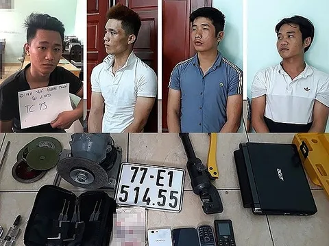 Bắt giữ nhóm đối tượng trộm một lúc 9 xe máy trong xóm trọ