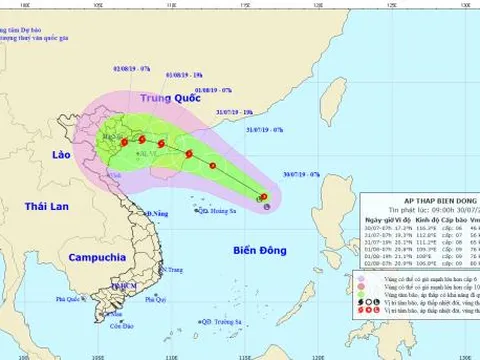 Tin áp thấp nhiệt đới trên Biển Đông