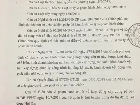 Bệnh viện Đa khoa Nông nghiệp bị xử phạt vì chưa nghiệm thu công trình
