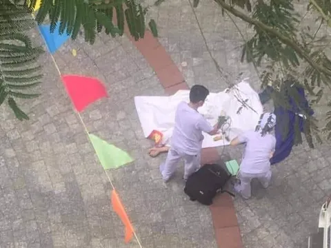 Nam sinh trường ĐH Hutech rơi từ trên lầu cao xuống đất tử vong