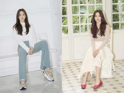 Song Hye Kyo trang điểm mắt mèo khác lạ sau ly hôn