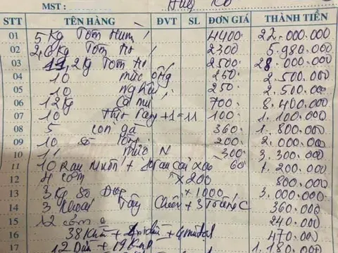 Thực hư việc nhà hàng bị tố 'chặt chém' 85 triệu đồng cho một bữa hải sản