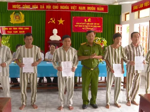 Nhiều phạm nhân được giảm án phạt tù dịp Lễ 2/9