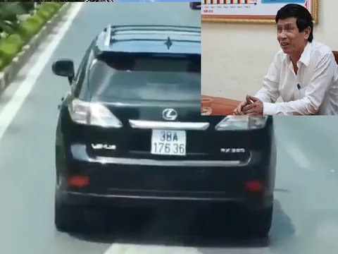 Tước bằng lái xe 2 tháng tài xế xe Lexus chặn xe cứu hỏa ở Nghệ An