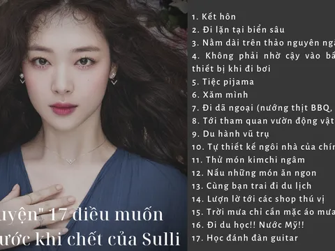 17 điều 'di nguyện' của Sulli trước khi qua đời ở tuổi 25