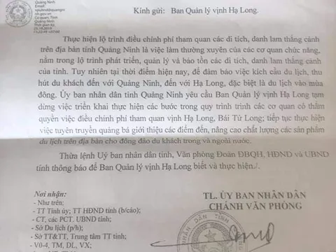 Quảng Ninh dừng tăng giá vé tham quan vịnh Hạ Long, Bái Tử Long