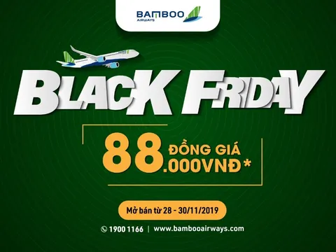 Bamboo Airways Black Friday - chương trình ưu đãi vé máy bay đồng giá dịp cuối năm