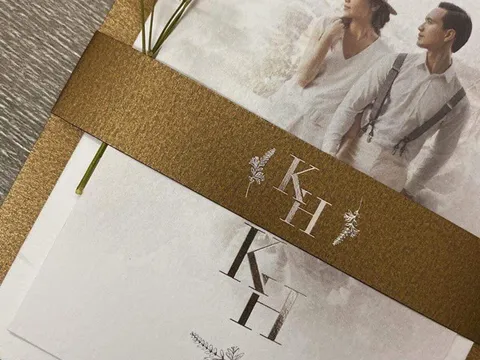 Hồ Ngọc Hà và Kim Lý rò rỉ thiệp cưới sang trọng?