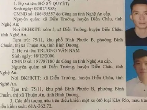 Truy tìm 2 nghi can trong vụ hỗn chiến làm 1 người chết ở Bình Dương