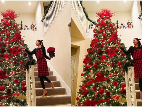 Cận cảnh toàn bộ căn biệt thự lộng lẫy sang chảnh của Phạm Hương tại Mỹ mùa Noel