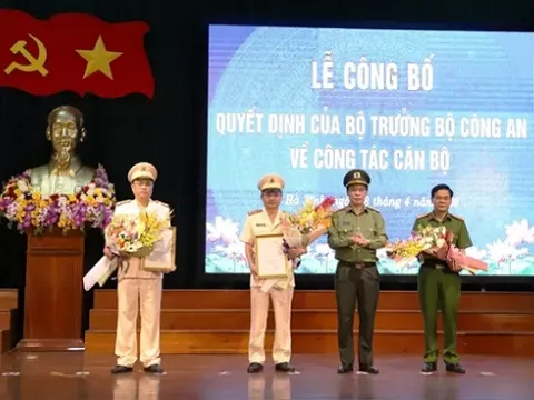 Hà Tĩnh: Bổ nhiệm 2 phó giám đốc công an tỉnh