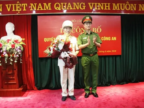 Bổ nhiệm Thiếu tướng Tô Văn Huệ giữ chức Cục trưởng Cục Cảnh sát Quản lý hành chính về trật tự xã hội