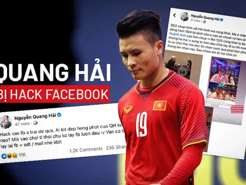 Quang Hải bị hack Facebook, lộ đoạn tin nhắn nhạy cảm, có liên quan đến phụ nữ