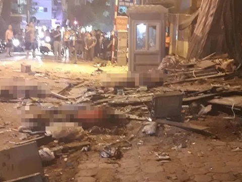 Hà Nội: Sập giàn giáo trên phố Nguyễn Công Trứ, 4 công nhân thương vong