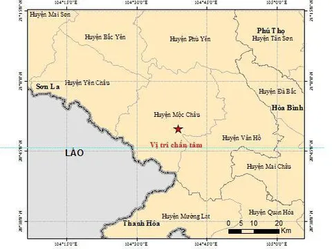 Sơn La lại tiếp tục xuất hiện động đất