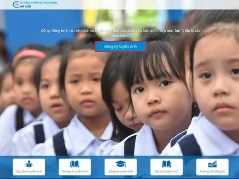 Hà Nội bắt đầu tuyển sinh đầu cấp từ 1/8
