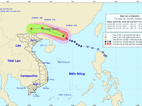 Bão số 4 giật cấp 13, gây gió mạnh, lốc xoáy trên Biển Đông