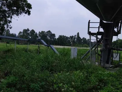 Cột ăng-ten Đài vệ tinh ở Hải Phòng đổ sập, một người tử vong