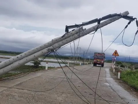 Ngành điện nói gì về hơn 616 cột điện bị gãy, đổ và nghiêng?