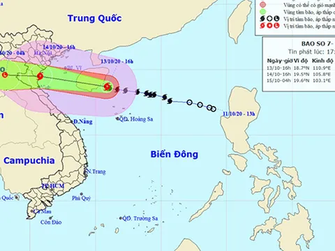 Tin bão khẩn cấp: Bão số 7 tiếp tục mạnh lên, giật cấp 12