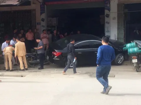 Tài xế ô tô không bằng lái đâm chết 2 cha con ở Thái Nguyên