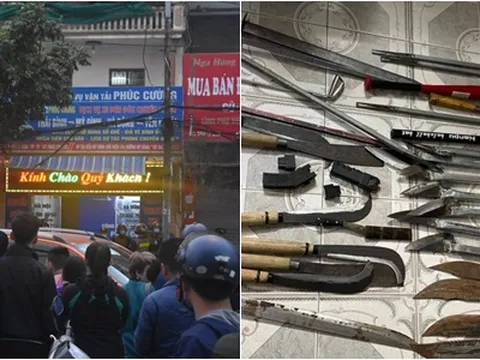 Thái Bình: Bắt Giám đốc công ty Phúc Cường, thu nhiều đao kiếm