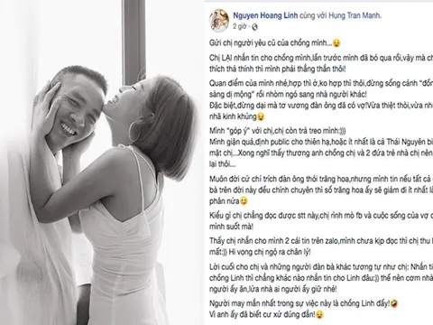 MC Hoàng Linh lên tiếng cảnh cáo khi tình cũ 'thả thính' ông xã