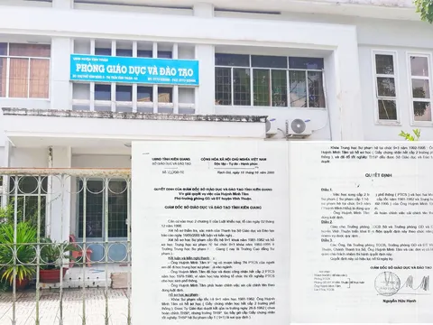 Trưởng phòng giáo dục huyện Vĩnh Thuận thừa nhận dùng bằng cấp mang tên em trai