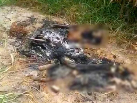 Công an thông báo tìm thân nhân nạn nhân trong vụ phát hiện thi thể bị đốt trong nghĩa địa