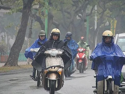 Đêm 13/3, ảnh hưởng của không khí lạnh Bắc Bộ có mưa rào