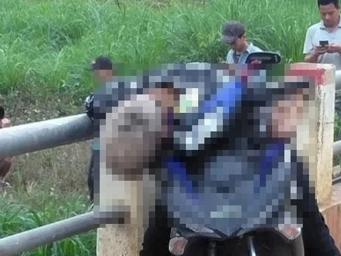 Phát hiện thanh niên tử vong trong tư thế ngồi trên xe máy