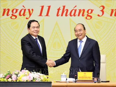 Thủ tướng chủ trì Hội nghị đánh giá việc thực hiện Quy chế phối hợp công tác của Chính phủ và Ủy ban Trung ương MTTQ Việt Nam