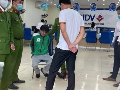Bắt giữ tên cướp ngân hàng BIDV tại Hà Nội