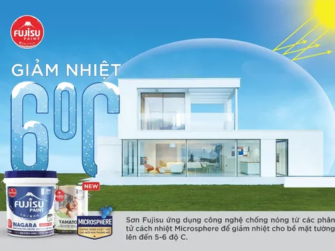 Giảm nhiệt tự nhiên cho căn nhà của bạn cùng sơn Fujisu