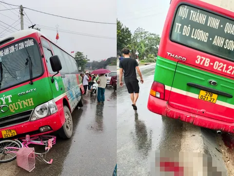Bé gái 10 tuổi bị xe buýt tông tử vong khi đang đạp xe đến trường
