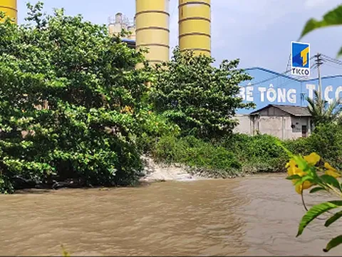 Tiền Giang: Cần làm rõ việc công ty bê tông Ticco xả thải ra sông Mê Kông