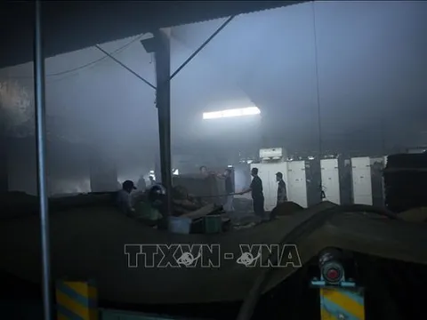 Đà Nẵng: Công ty sản xuất bao bì bốc cháy dữ dội