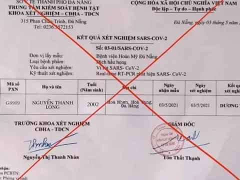 Đăng bản xét nghiệm Covid-19 giả lên mạng xã hội, nam thanh niên bị triệu tập