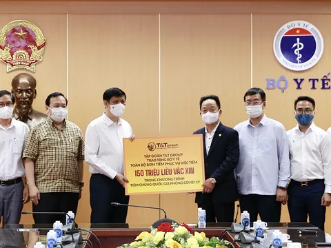 T&T Group tài trợ toàn bộ bơm kim tiêm cho chiến dịch tiêm 150 triệu liều vắc xin phòng COVID-19