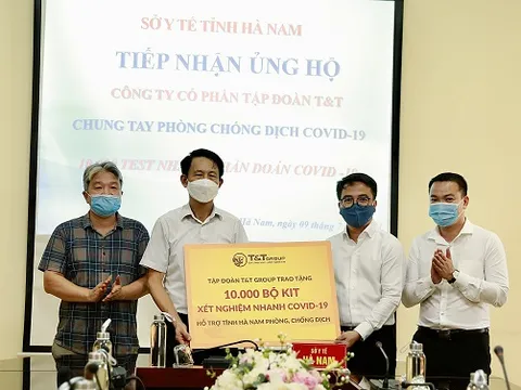 T&T Group hỗ trợ trên 180.000 bộ kit xét nghiệm nhanh COVID-19 giúp các địa phương phòng, chống dịch