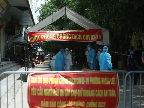 Sáng 23/8, Hà Nội ghi nhận thêm 13 ca mắc COVID-19, có 8 ca cộng đồng