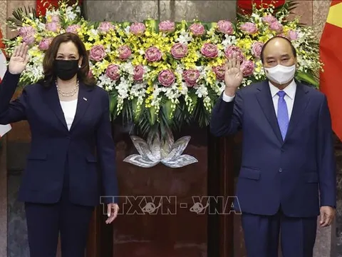 Chủ tịch nước tiếp Phó Tổng thống Hoa Kỳ Kamala Harris