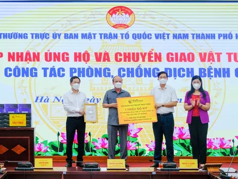 T&T Group trao tặng 1 triệu bộ kit xét nghiệm PCR COVID-19 trị giá 162 tỷ đồng hỗ trợ TP.Hà Nội chống dịch