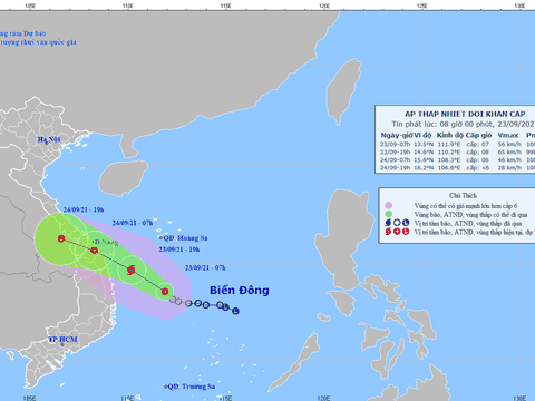 Áp thấp nhiệt đới giật cấp 9, có khả năng mạnh lên thành bão