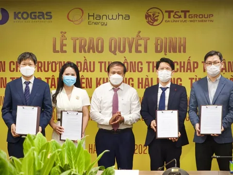 Quảng Trị trao quyết định chủ trương đầu tư dự án Trung tâm điện khí LNG Hải Lăng trị giá 2,3 tỷ USD