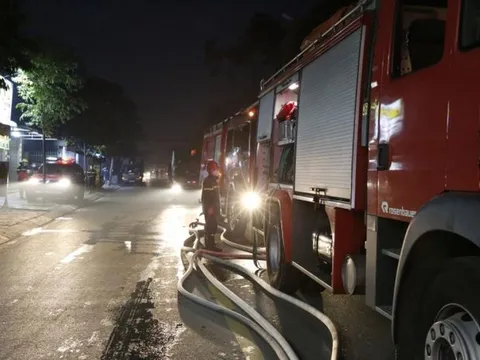 TP.HCM: Cháy kho đông lạnh công ty thực phẩm Việt Sin, nhiều tài sản bị thiêu rụi